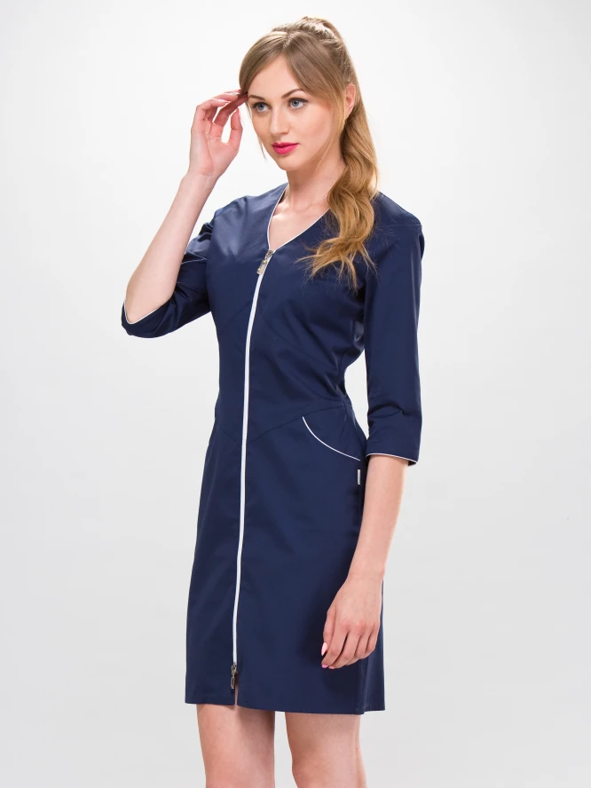 Lily-medicinska-kuta-puder-tamno-plava-3-4-rukav