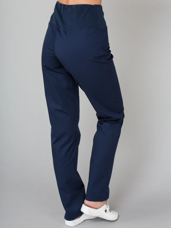 medicinske-hlace-s-rastezljivim-rubom-tamno-plava