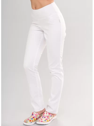 medicinske-hlace-skinny-fit-s-rastezljivim-rubom-bijela