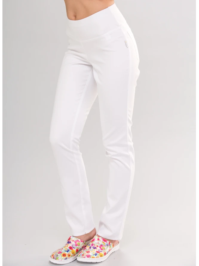 medicinske-hlace-skinny-fit-s-rastezljivim-rubom-bijela