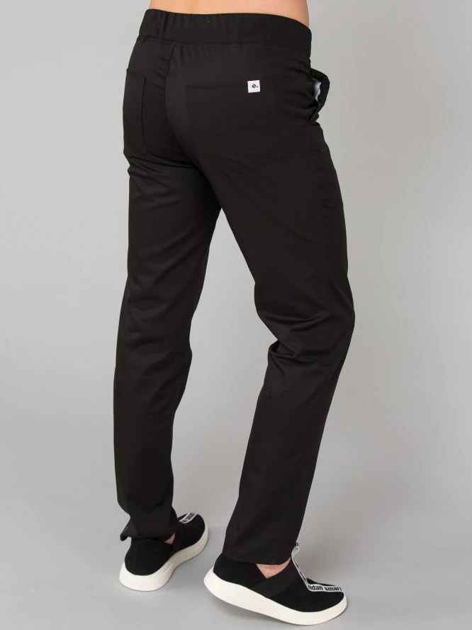muške-medicinske-hlace-s-rastezljivim-rubom-crna
