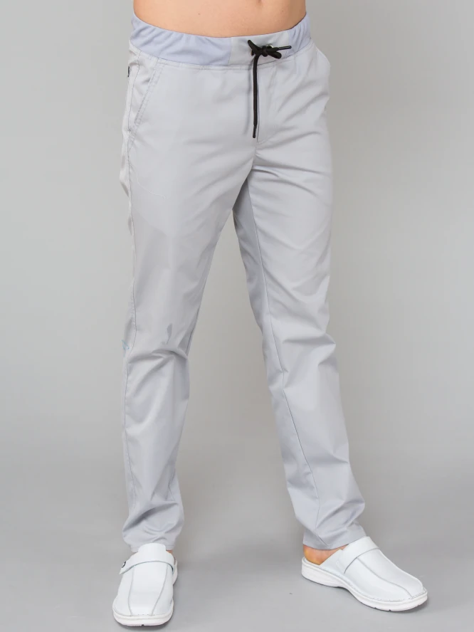 muške-medicinske-hlace-s-rastezljivim-rubom-siva