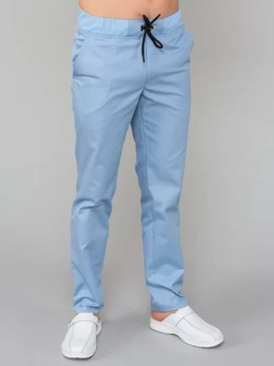 muške-medicinske-hlace-s-rastezljivim-rubom-svijetlo-plava