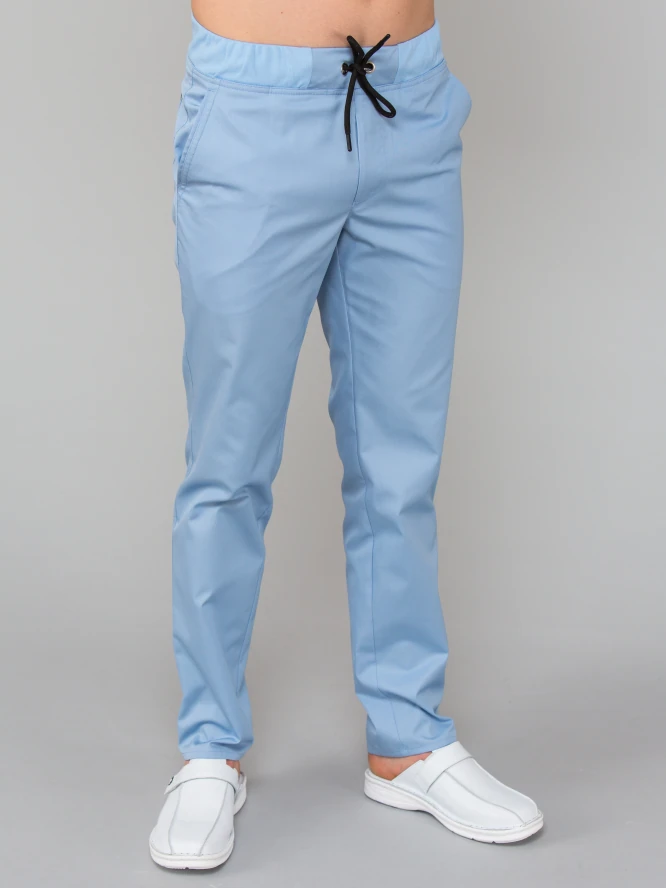 muške-medicinske-hlace-s-rastezljivim-rubom-svijetlo-plava